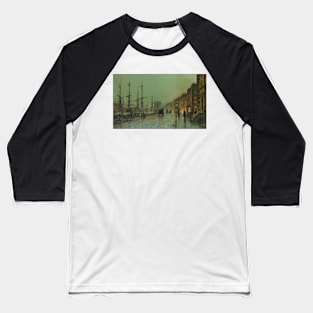 Glasgow Docks by John Atkinson Grimshaw Baseball T-Shirt